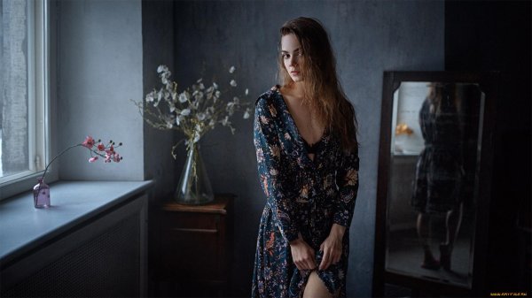 Соблазнительная модель Анастасия Абрамова в фотоработах Чернядьева