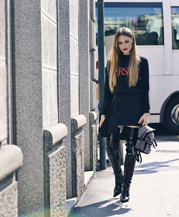 Кристиной базан, Kristina bazan, Высокие сапоги